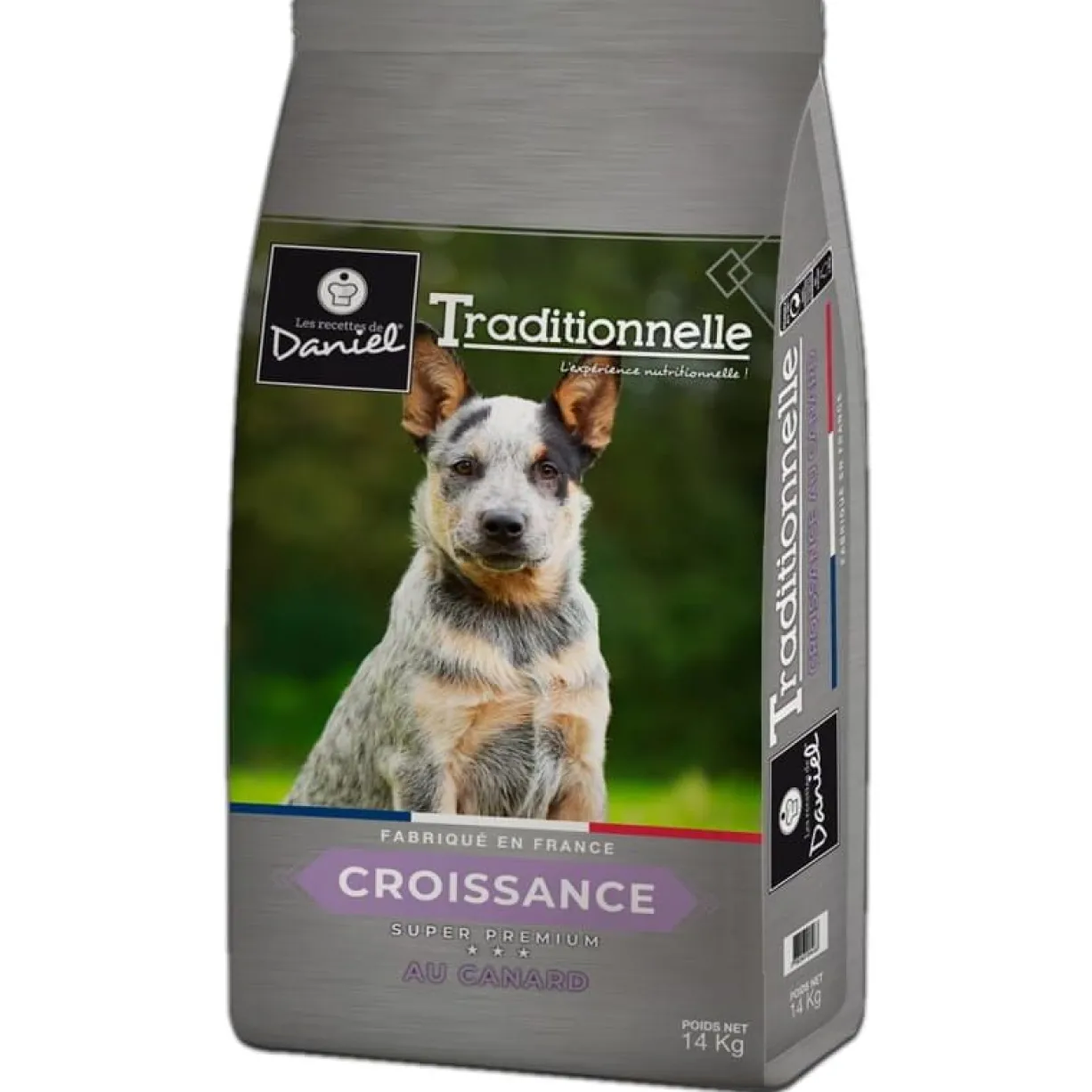 Croquettes chien Traditionnelle Croissance Medium au canard 14kg - Les recettes de Daniel