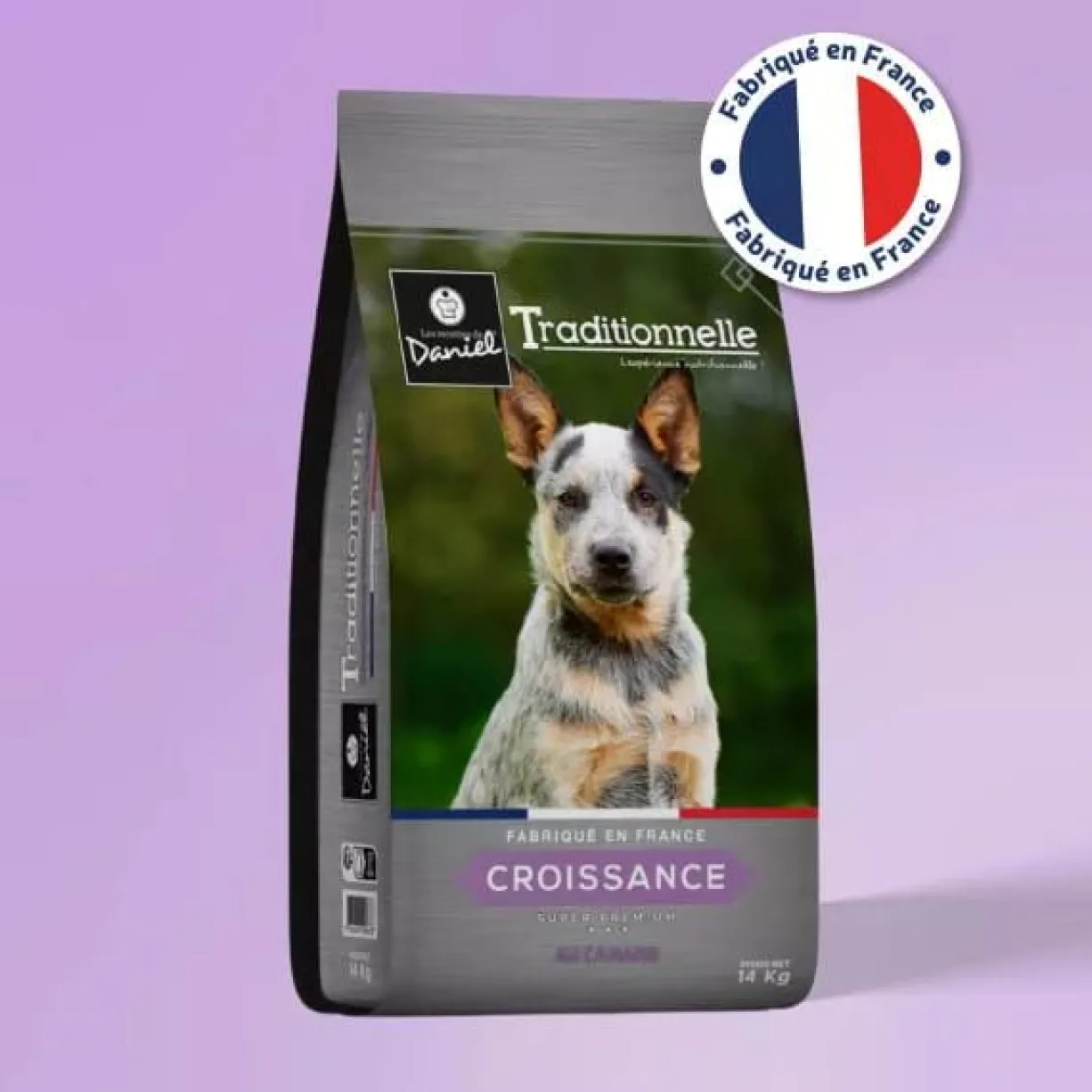 Croquettes chien Traditionnelle Croissance Medium au canard 14kg - Les recettes de Daniel