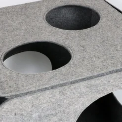 Cube de jeu pour chat en feutre Nala gris - D&D Home