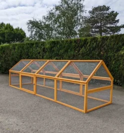 Enclos grillagé bois extérieur 400x110cm