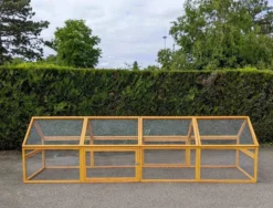 Enclos grillagé bois extérieur 400x110cm