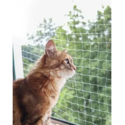 Filet de protection chat transparent M 2x3m - Kerbl
