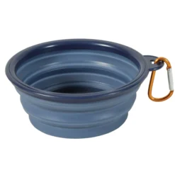 Gamelle silicone pliable chien Bivouak 450ML bleue - Zolux
