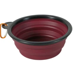 Gamelle silicone pliable chien Bivouak 450ML rouge - Zolux