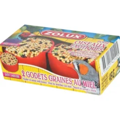 Godet au miel pour oiseaux exotiques par 2 - Zolux