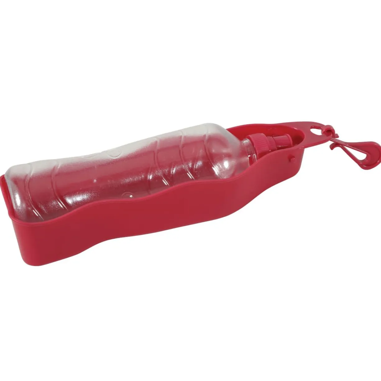 Gourde pliable chien Bivouak 450ML rouge - Zolux