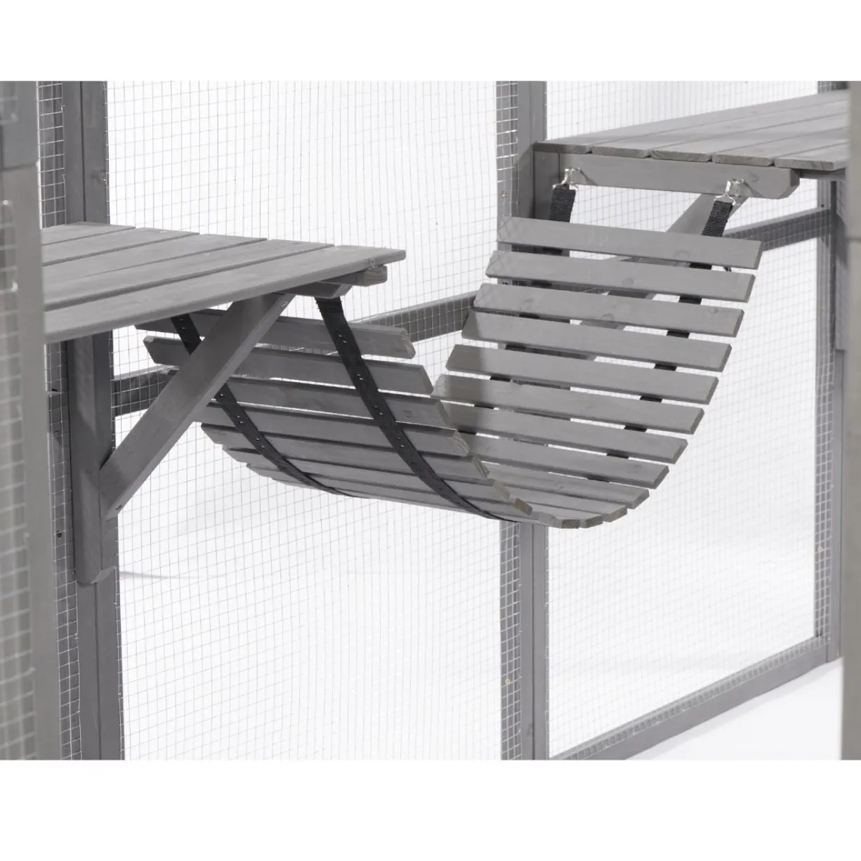 Grand catio équipé chat Deluxe 420x188x188cm avec bâche - Kat’Venture