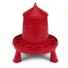 Kit abreuvoir 3L mangeoire 2Kg poule à pieds plastique rouge gamme Eco