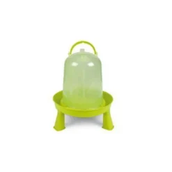 Kit abreuvoir 3L mangeoire 2Kg poule à pieds plastique vert gamme Eco