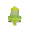 Kit abreuvoir 5L mangeoire 4Kg poule à pieds plastique vert gamme Eco