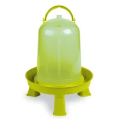 Kit abreuvoir 5L mangeoire 4Kg poule à pieds plastique vert gamme Eco