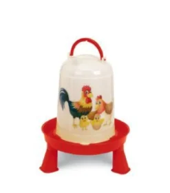 Kit abreuvoir 5L mangeoire 4Kg poule à pieds plastique gamme Eco Happy Range