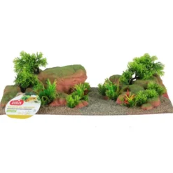 Kit aquarium poisson Initio 40cm blanc et décor Landscape Red Soil - Zolux