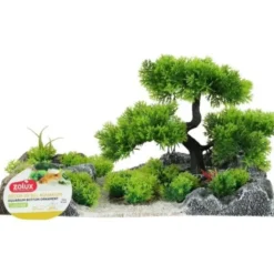 Kit aquarium poisson Initio 35cm noir et décor Landscape Tree - Zolux