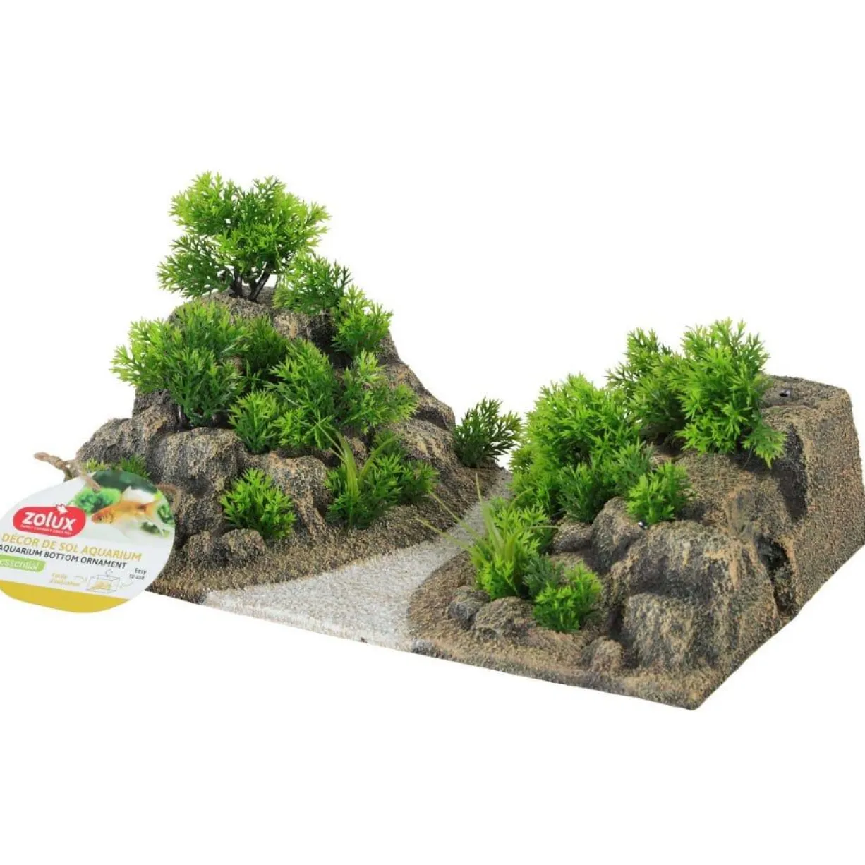 Kit aquarium poisson Initio 35cm blanc et décor Landscape Road - Zolux