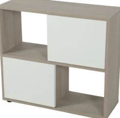 Kit aquarium poisson Tana LED 80 blanc et meuble Iseo Tana 80 mélaminé blanc - Zolux