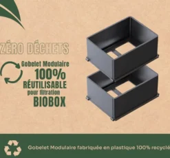 Kit de conversion pour filtres BioBox 7 gobelets (4 + 3 gratuits) - Aquatlantis