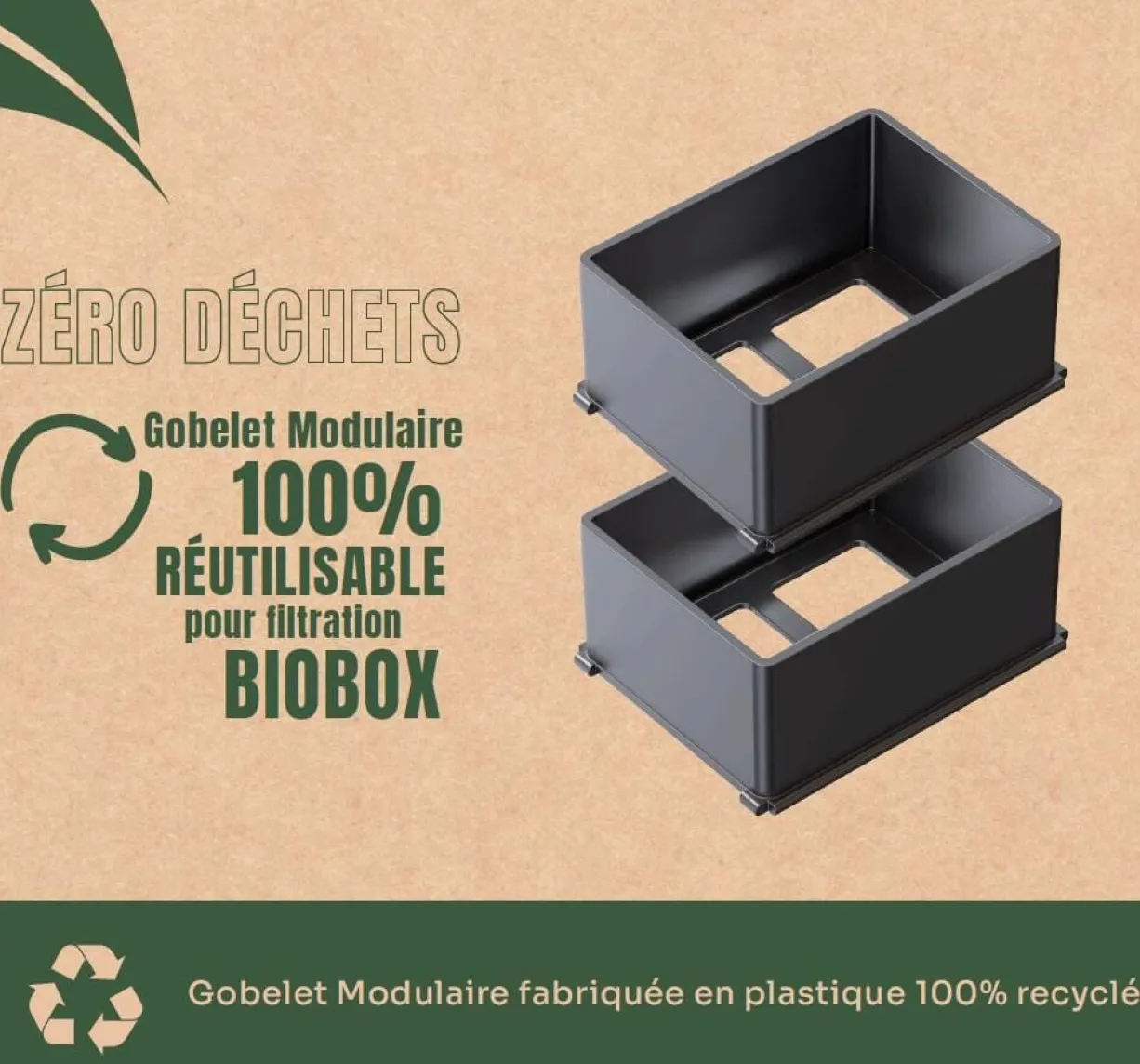Kit de conversion pour filtres BioBox 7 gobelets (4 + 3 gratuits) - Aquatlantis
