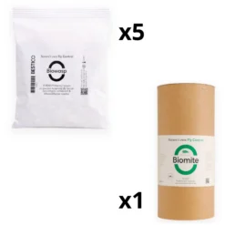 Kit de traitement anti mouche biologique Biomite / Biowasp 5 lâchers - Bestico