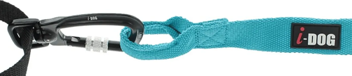 Laisse de traction Opale 1,9m Strong Bleu - I-Dog