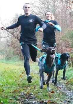 Laisse de traction Opale 1,9m Strong Bleu - I-Dog