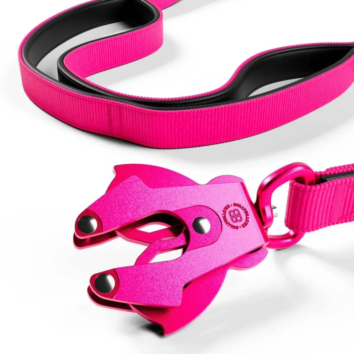Laisse Ladder Combat et harnais Hurricane rose carmin taille S - BullyBillows