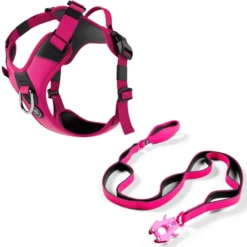 Laisse Ladder Combat et harnais Hurricane rose carmin taille S - BullyBillows