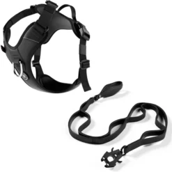 Laisse Ladder Combat et harnais Hurricane noir taille L - BullyBillows