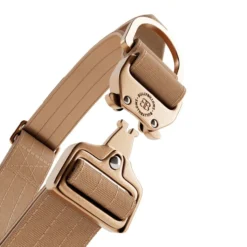 Laisse Lighter Swivel Combat et collier Lighter Combat Collar 4cm beige taille L - BullyBillows