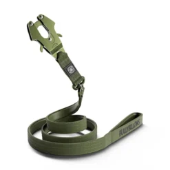 Laisse Lighter Swivel Combat et collier Lighter Combat Collar 4cm kaki taille M - BullyBillows