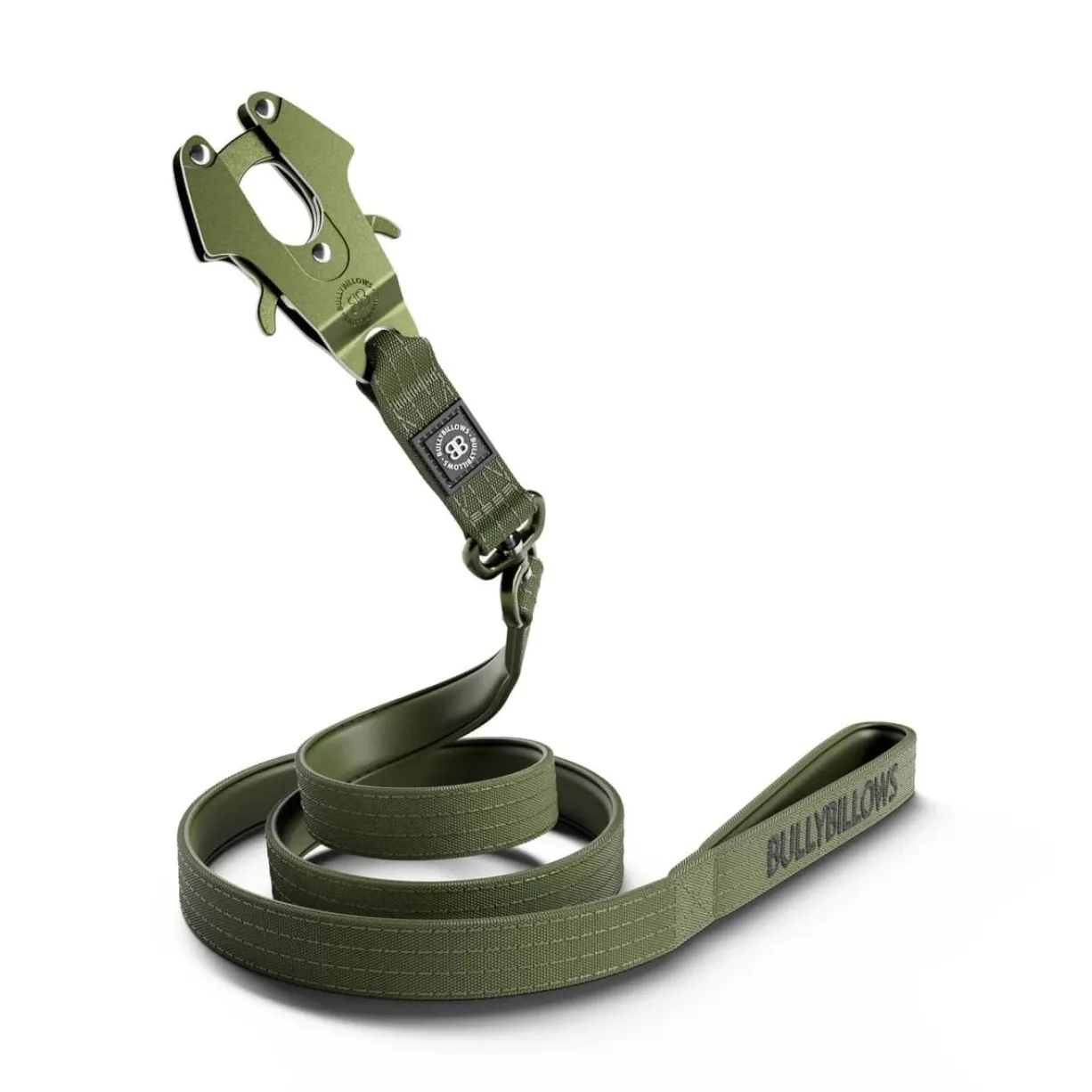 Laisse Lighter Swivel Combat et collier Lighter Combat Collar 4cm kaki taille M - BullyBillows