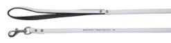 Laisse pour chien Diamond blanche, 110 cm / 14 mm