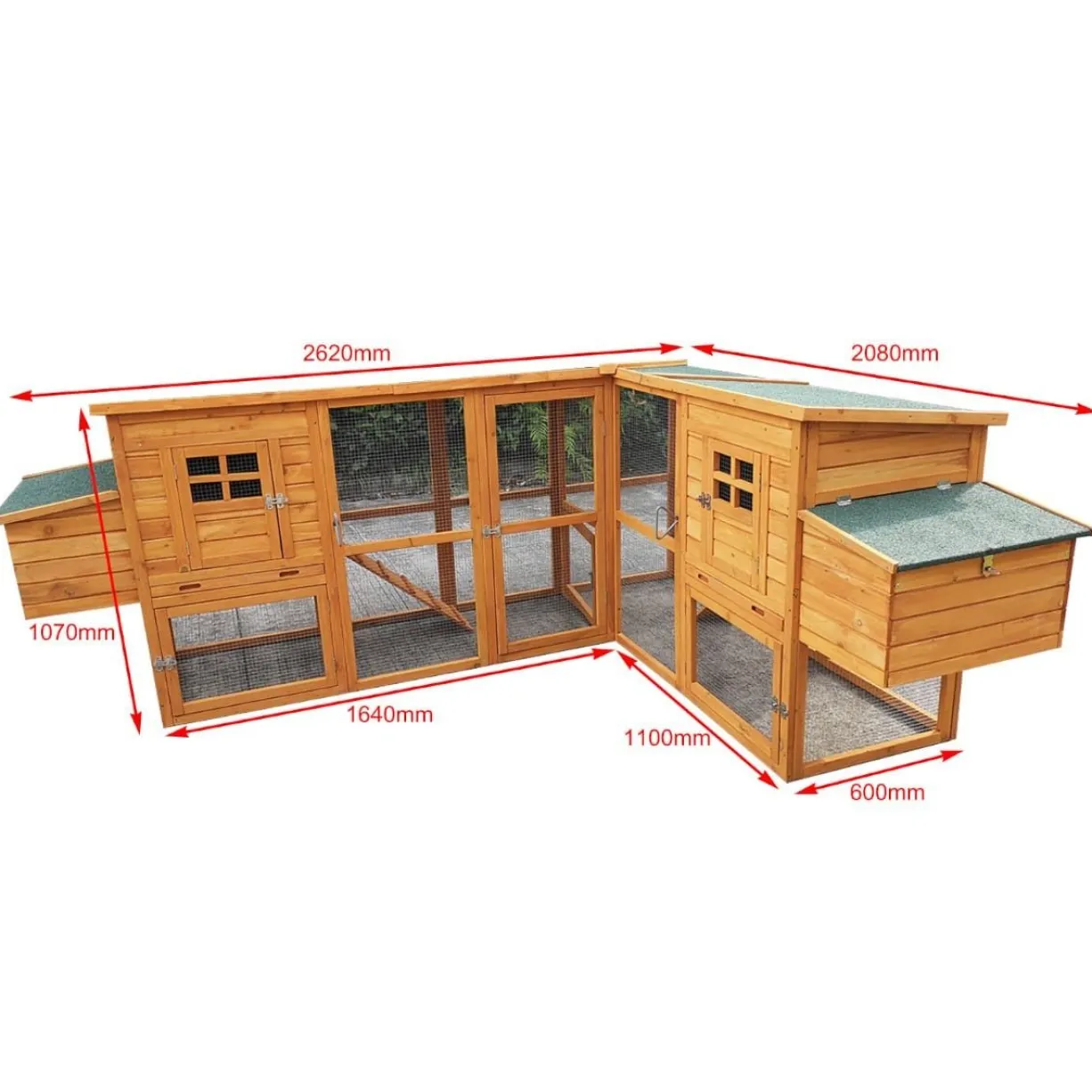 Liquidation - Clapier double toit shingle vert