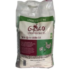 Litière Végétale Biologique Pellets de Paille 4Kg