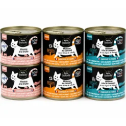 Lot de 6 mousses chat 200g saveurs mixtes - Petite Balade