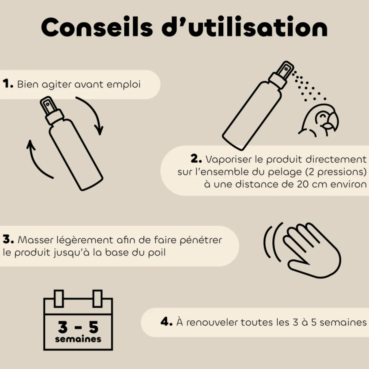 Lotion anti-poux oiseaux Bio 125ML - Biovetol