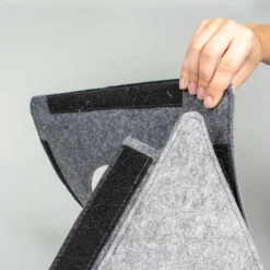 Maison de jeu pour chat en feutre Alan gris - D&D Home