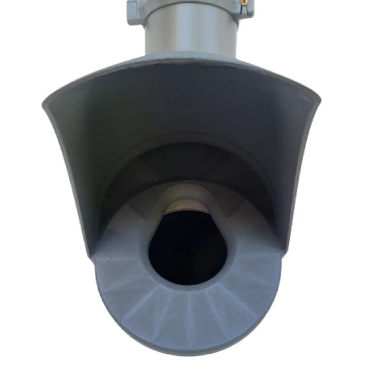 Mangeoire poule en plastique vert tube opaque gris Altéa 5kg - Evena