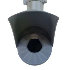 Mangeoire poule en plastique vert tube opaque gris Altéa 7kg - Evena