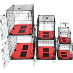 Matelas confort surélevé chien XL rouge 117 x 74 x 19 cm - Lucky Dog