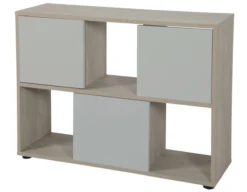 Meuble pour aquarium Iseo Tana 100cm mélaminé gris - Zolux