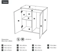 Meuble pour aquarium Prestige 80 - Aquatlantis