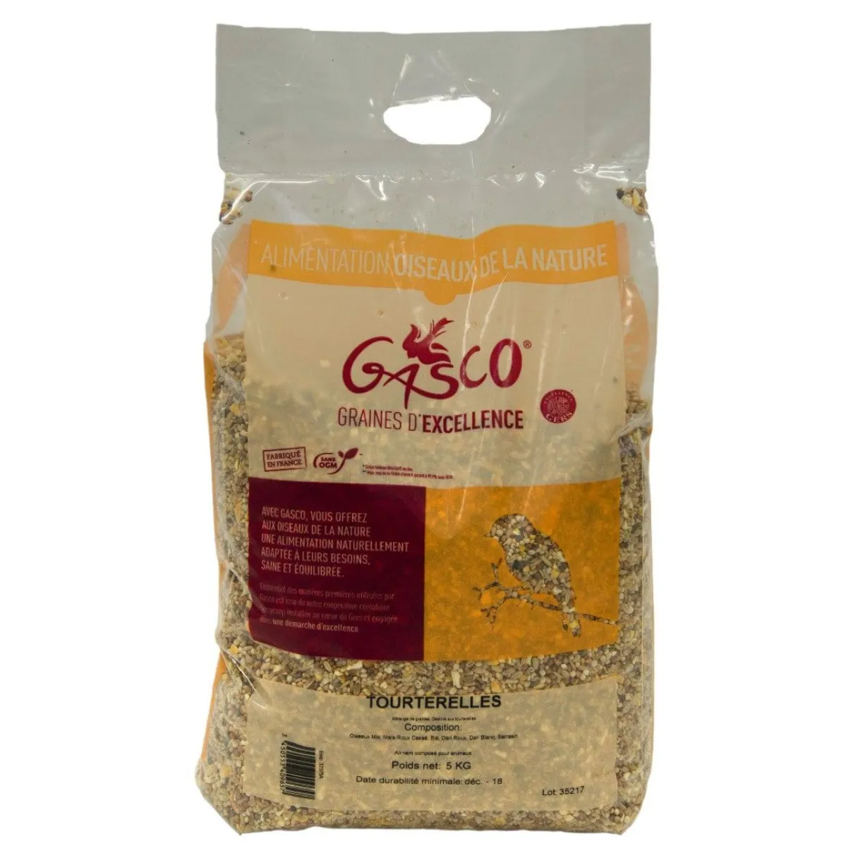 Mélange de graines pour Tourterelles 5Kg - Gasco