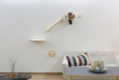 Mur d’escalade chat en bois Alps 4 pièces - Kerbl