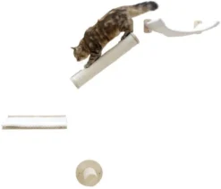 Mur d’escalade chat en bois Alps 4 pièces - Kerbl