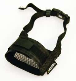 Muselière nylon T. XL noir, 20-26cm / 9,5 cm