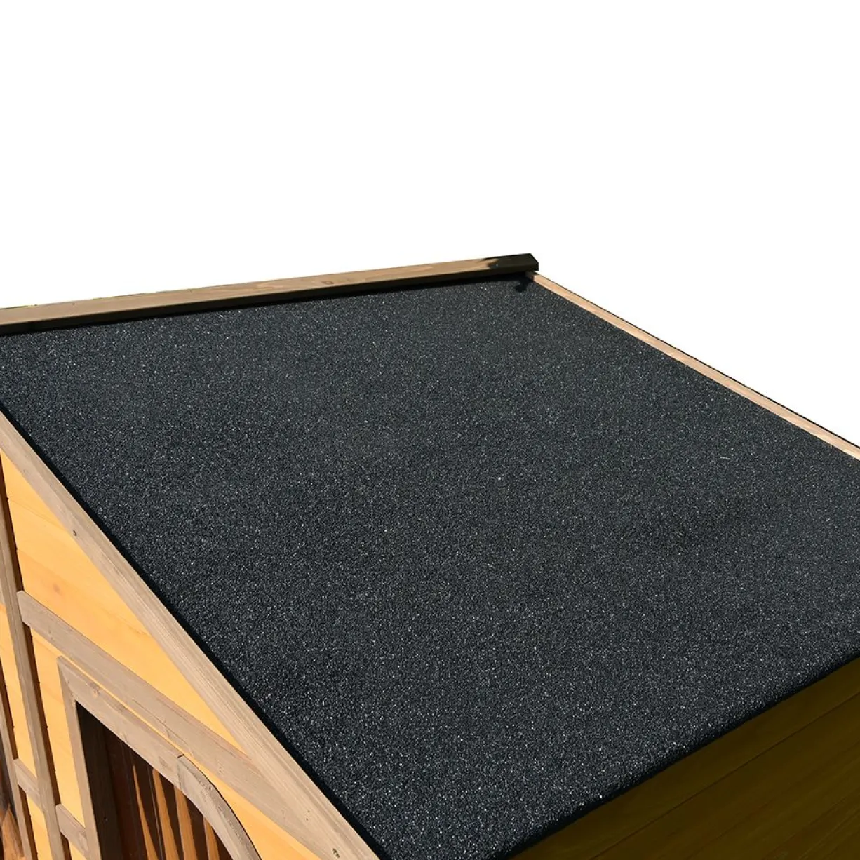 Niche pour chien Double toit shingle noir taille XXL