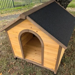 Niche pour chien Harrier toit shingle noir taille M