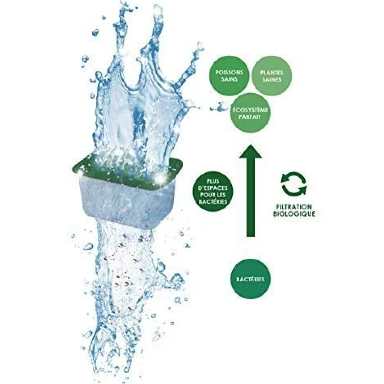 Pack cartouches filtrantes Water Clear & Protection, Water Bio-Bact et Water Foam taille S - Ciano