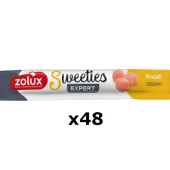 Pack friandises crémeuses chat stick Sweeties 14g poulet x 48 - Zolux